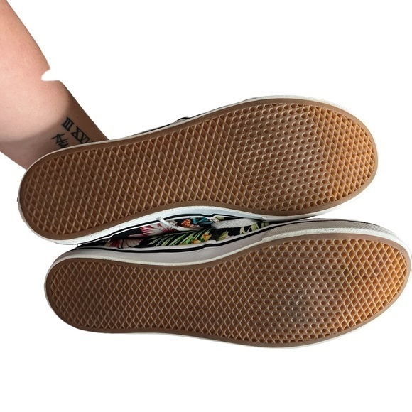 Vans Authentic Hawaiian Floral Skate Shoe Black Womens‎ Sz 10 - Picture 12 of 13